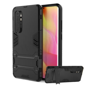 Phone Case BBR Iron Armor ( Shockproof - Rugged ) with Kickstand for XIAOMI MI NOTE 10 LITE BLACK