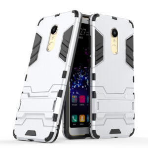Phone Case BBR Iron Armor ( Shockproof - Rugged ) with Kickstand for  XIAOMI REDMI 5 SILVER