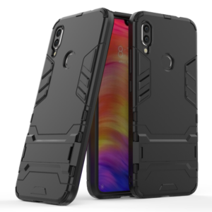 Phone Case BBR Iron Armor ( Shockproof - Rugged ) with Kickstand for XIAOMI REDMI NOTE 7 BLACK