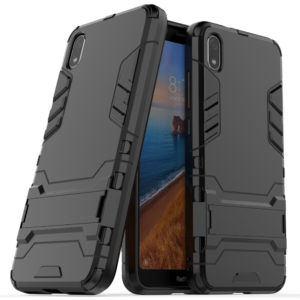 Phone Case BBR Iron Armor ( Shockproof - Rugged ) with Kickstand for XIAOMI REDMI 7A BLACK