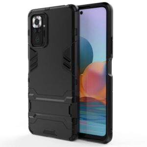 Phone Case BBR Iron Armor ( Shockproof - Rugged ) with Kickstand for XIAOMI REDMI NOTE 10s 4G BLACK
