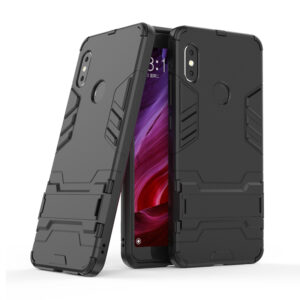 Phone Case BBR Iron Armor ( Shockproof - Rugged ) with Kickstand for XIAOMI REDMI NOTE 5 PRO BLACK