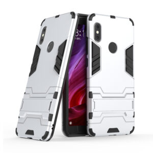 Phone Case BBR Iron Armor ( Shockproof - Rugged ) with Kickstand for  XIAOMI REDMI NOTE 5 PRO SILVER