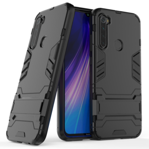Phone Case BBR Iron Armor ( Shockproof - Rugged ) with Kickstand for XIAOMI REDMI NOTE 8T BLACK