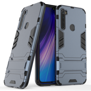 Phone Case BBR Iron Armor ( Shockproof - Rugged ) with Kickstand for XIAOMI REDMI NOTE 8 NAVY BLUE