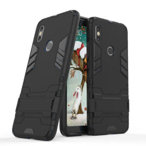 Phone Case BBR Iron Armor ( Shockproof - Rugged ) with Kickstand for  XIAOMI MI A2 BLACK