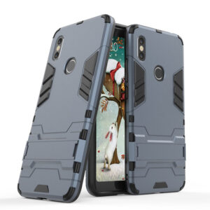Phone Case BBR Iron Armor ( Shockproof - Rugged ) with Kickstand for  XIAOMI MI 8 NAVY BLUE