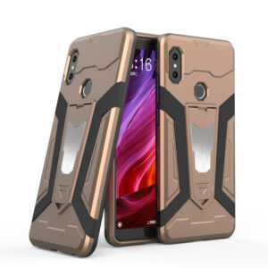 Phone Case BBR Racer Armor ( Shockproof - Rugged ) with Kickstand for XIAOMI MI A2 BROWN