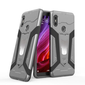Phone Case BBR Racer Armor ( Shockproof - Rugged ) with Kickstand for XIAOMI MI A2 GRAY