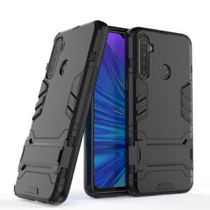 Phone Case BBR Iron Armor ( Shockproof - Rugged ) with Kickstand for REALME 6i BLACK