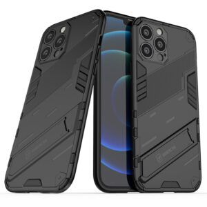Phone Case BBR Steel Armor ( Shockproof - Rugged ) with Kickstand for i-PHONE 13 PRO (6,1) BLACK