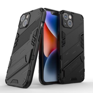 Phone Case BBR Steel Armor ( Shockproof - Rugged ) with Kickstand for i-PHONE 14 (6,1) BLACK
