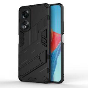 Phone Case BBR Steel Armor ( Shockproof - Rugged ) with Kickstand for OPPO A58 4G BLACK