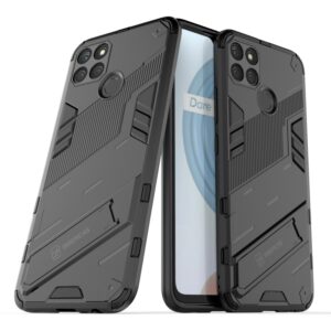 Phone Case BBR Steel Armor ( Shockproof - Rugged ) with Kickstand for REALME C25 4G BLACK