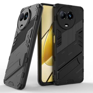 Phone Case BBR Steel Armor ( Shockproof - Rugged ) with Kickstand for REALME C67 5G BLACK