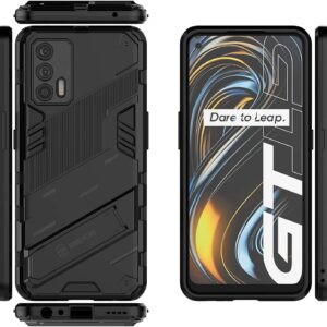 Phone Case BBR Steel Armor ( Shockproof - Rugged ) with Kickstand for REALME GT BLACK