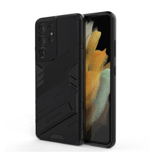 Phone Case BBR Steel Armor ( Shockproof - Rugged ) with Kickstand for SAMSUNG Galaxy S22 ULTRA BLACK