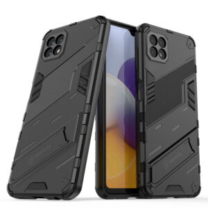 Phone Case BBR Steel Armor ( Shockproof - Rugged ) with Kickstand for SAMSUNG Galaxy A22 5G BLACK