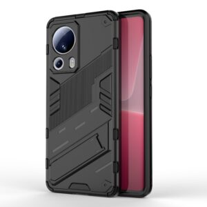 Phone Case BBR Steel Armor ( Shockproof - Rugged ) with Kickstand for XIAOMI 13 LITE BLACK