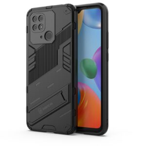 Phone Case BBR Steel Armor ( Shockproof - Rugged ) with Kickstand for XIAOMI REDMI 10C BLACK