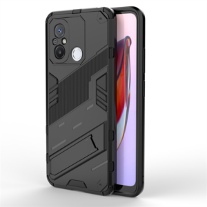 Phone Case BBR Steel Armor ( Shockproof - Rugged ) with Kickstand for XIAOMI REDMI 12C BLACK