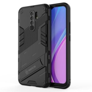 Phone Case BBR Steel Armor ( Shockproof - Rugged ) with Kickstand for XIAOMI REDMI 9 BLACK