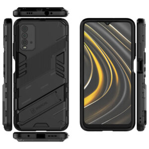 Phone Case BBR Steel Armor ( Shockproof - Rugged ) with Kickstand for XIAOMI REDMI 9T BLACK