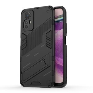 Phone Case BBR Steel Armor ( Shockproof - Rugged ) with Kickstand for XIAOMI REDMI NOTE 12s 4G BLACK
