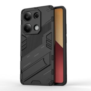 Phone Case BBR Steel Armor ( Shockproof - Rugged ) with Kickstand for XIAOMI REDMI NOTE 13 PRO 4G BLACK