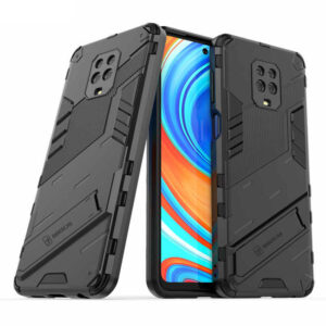 Phone Case BBR Steel Armor ( Shockproof - Rugged ) with Kickstand for XIAOMI REDMI NOTE 9 PRO BLACK