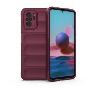 Phone Case Magic Shield Shockproof for XIAOMI REDMI NOTE 10 / 10s 4G WINE RED