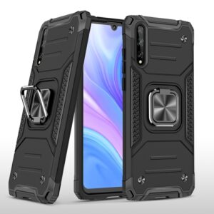 Phone Case BBR Platinum Armor ( Shockproof - Rugged ) with Kickstand-Ring for HUAWEI P SMART S BLACK