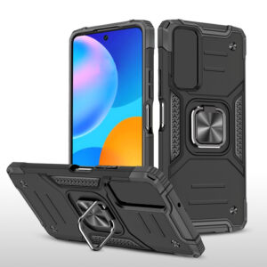 Phone Case BBR Platinum Armor ( Shockproof - Rugged ) with Kickstand-Ring for SAMSUNG Galaxy A03s BLACK