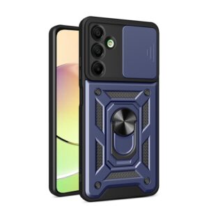 Phone Case BBR Slider One Armor ( Shockproof - Rugged ) with Kickstand-Ring and cameras slide cover for SAMSUNG Galaxy A16 BLUE