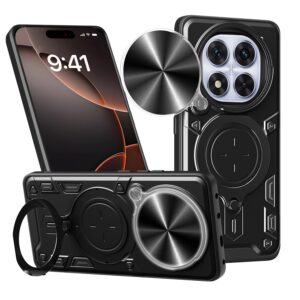 Phone Case BBR Slider Two Armor ( Shockproof - Rugged ) with Kickstand-Ring and cameras slide cover for XIAOMI REDMI NOTE 14 PRO 4G BLACK