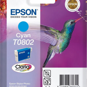 Ink Epson (Original) EPSON T0802 CYAN (C13T080240)