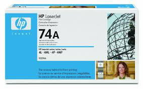 Toner (Original) HP 74A 92274A Black 3.000 Black 3.000 PAGES