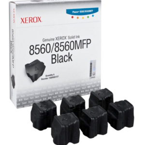 Original XEROX PHASER 8560 / 8560 MFP SOLID INK BLACK 108R00727 - 6 STICKS