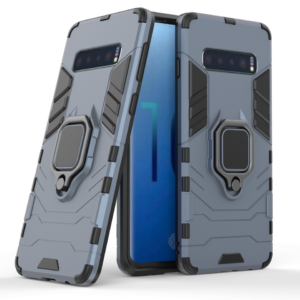 Phone Case BBR Ring Armor ( Shockproof - Rugged ) with Kickstand-Ring for SAMSUNG Galaxy S10e NAVY BLUE