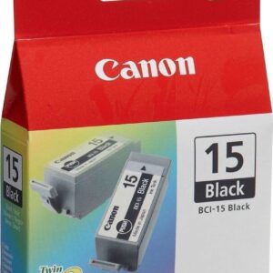 Ink (Original) CANON BCI-15BK BLACK TWIN PACK (8190A002)
